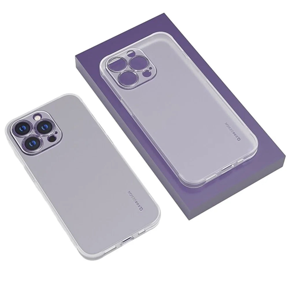 Q.COO Ice Mist Series for iPhone 13 Pro Max Case Anti-fingerprint Matte Soft TPU Phone Cover - White - 1
