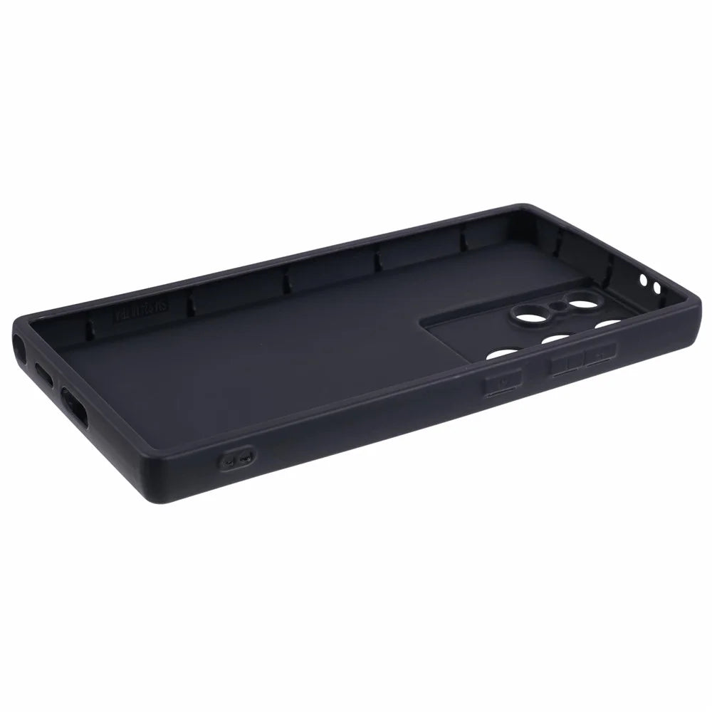 For Samsung Galaxy S23 Ultra Case Soft TPU Anti-Drop Matte Phone Cover - Black - 4