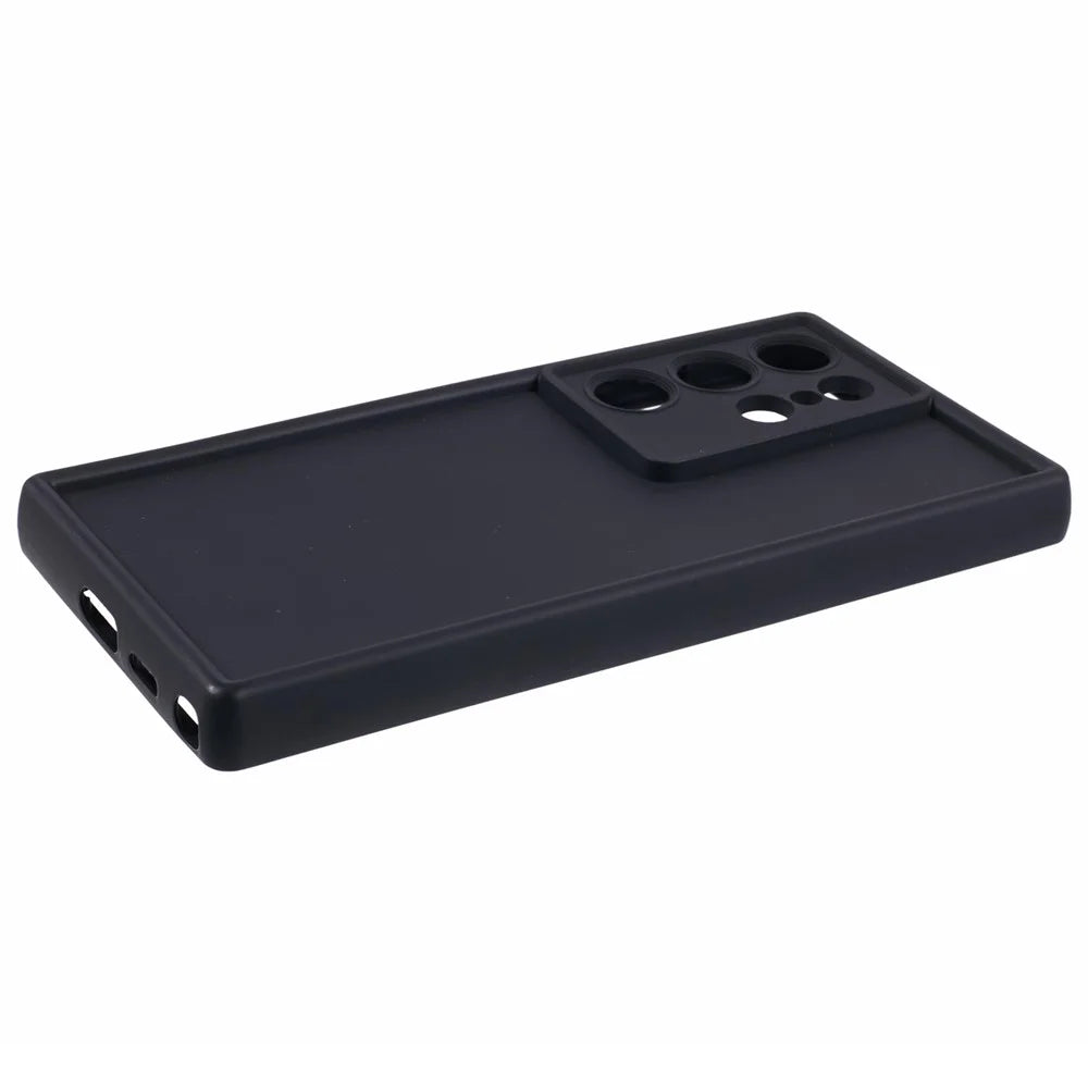 For Samsung Galaxy S23 Ultra Case Soft TPU Anti-Drop Matte Phone Cover - Black - 5
