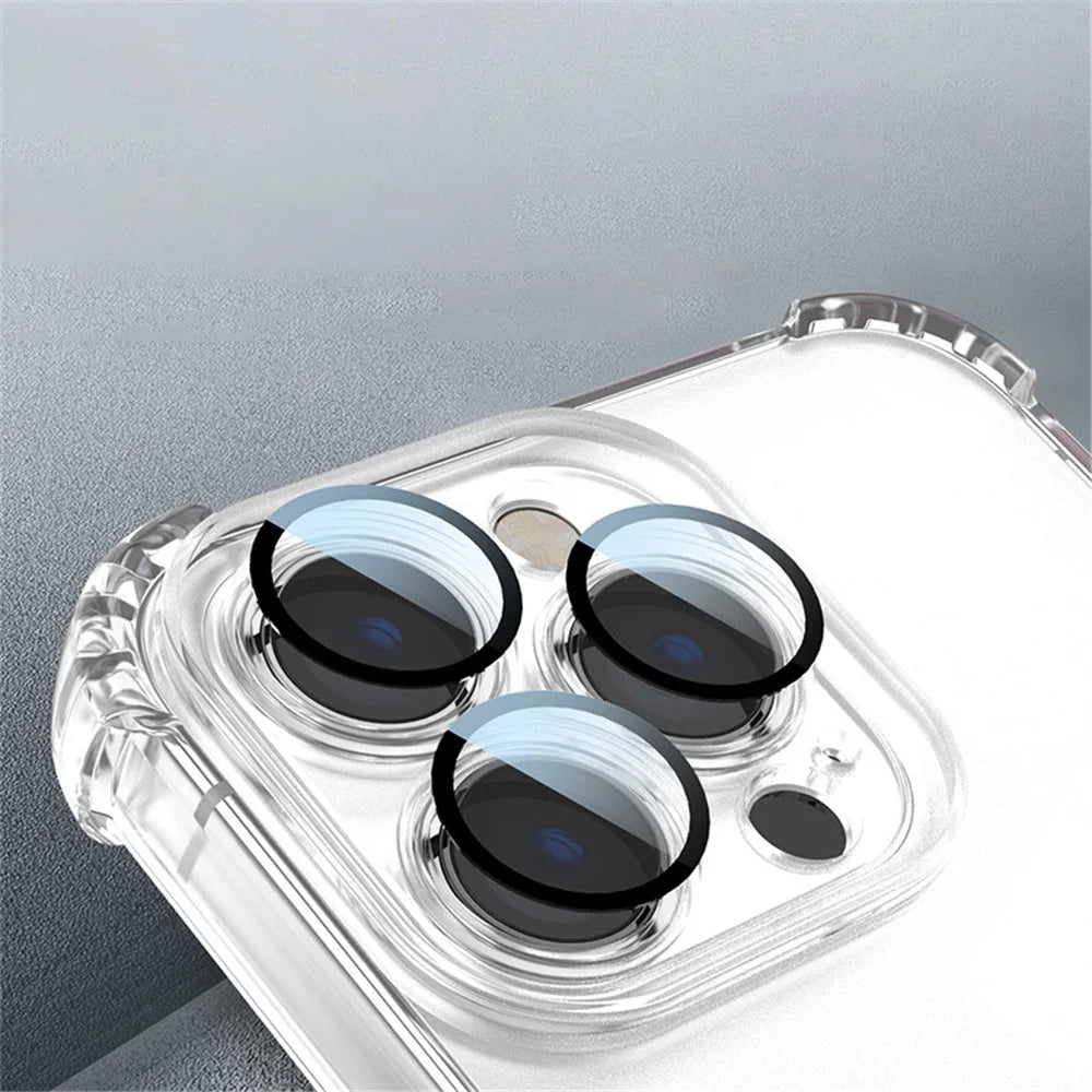 For iPhone 15 Pro Case TPU Soft Shockproof Phone Cover with Camera Lens Film - Green - 2