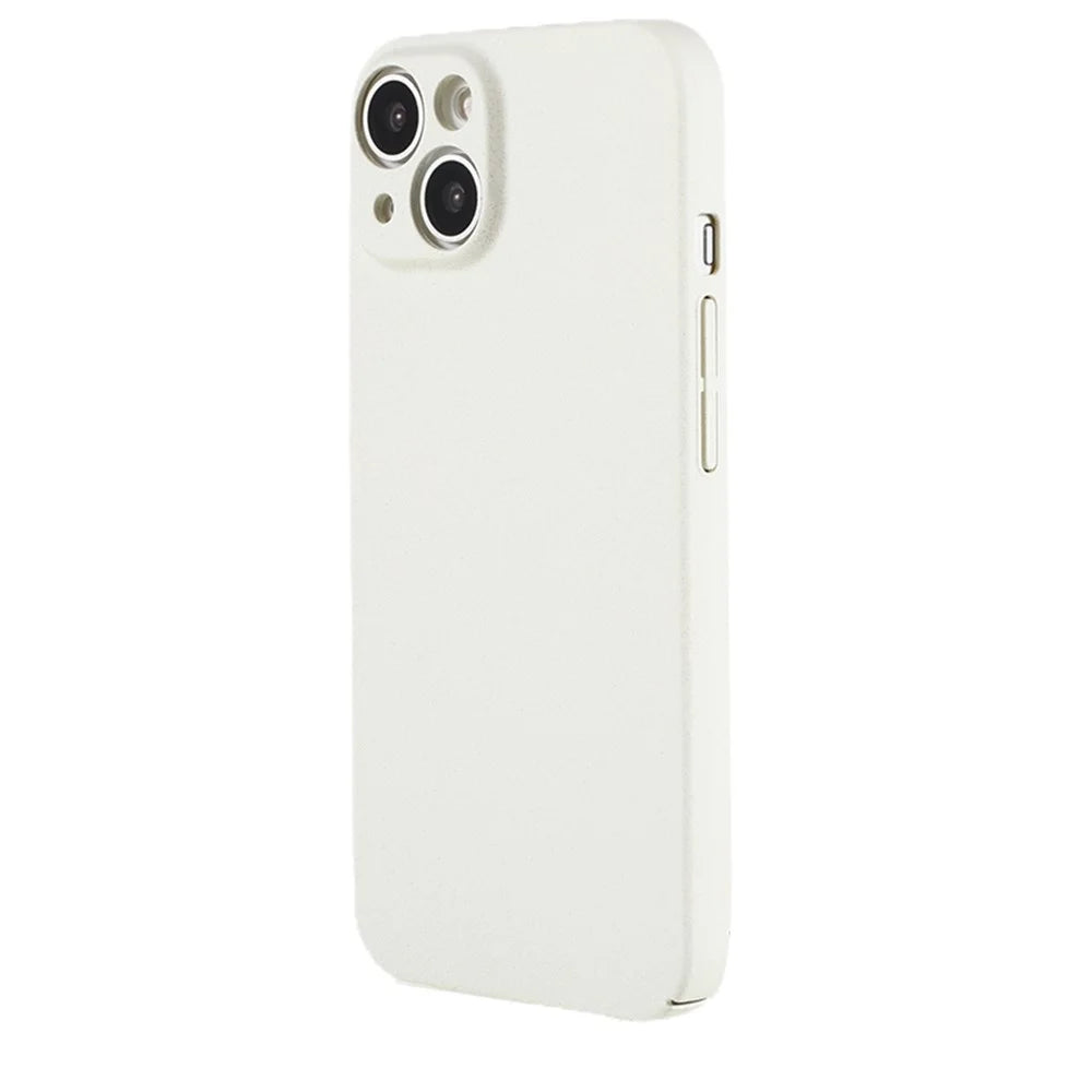 For iPhone 15 Matte Case Hard PC Drop Protection Protective Shell - White - 2