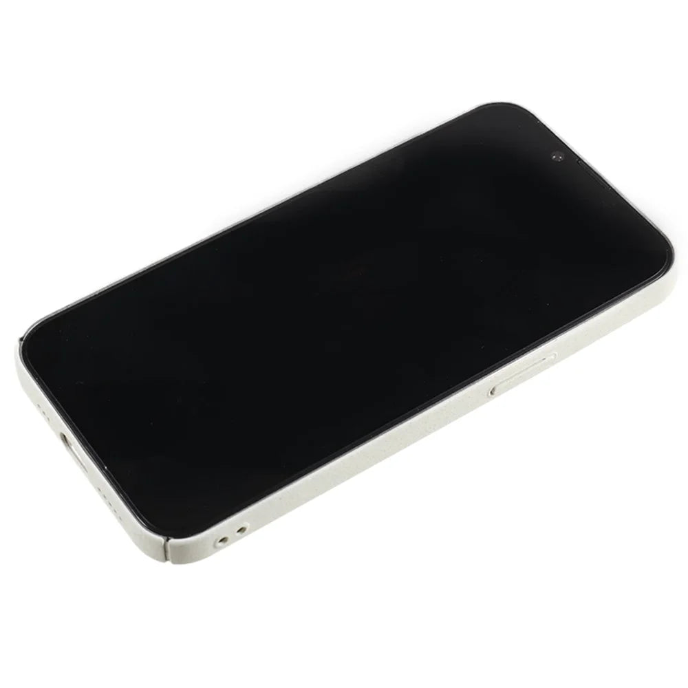For iPhone 15 Matte Case Hard PC Drop Protection Protective Shell - White - 6
