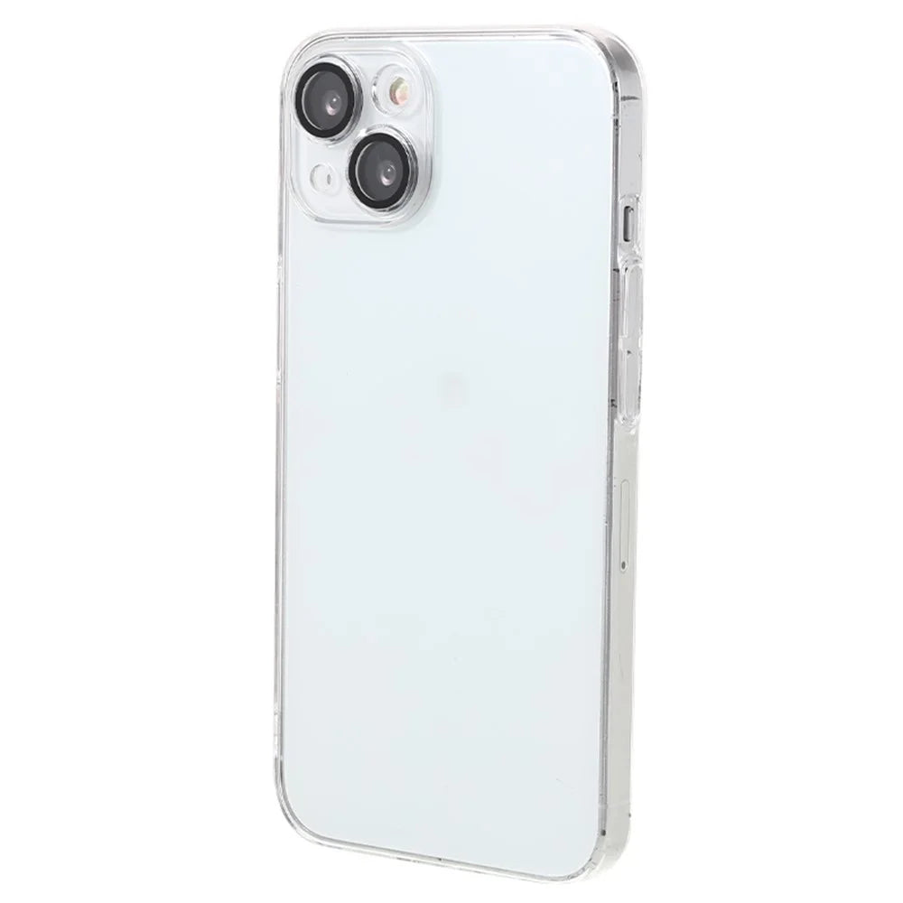 For iPhone 15 Plus Case Hard PC Back Phone Cover Built-in Lens Film - 3