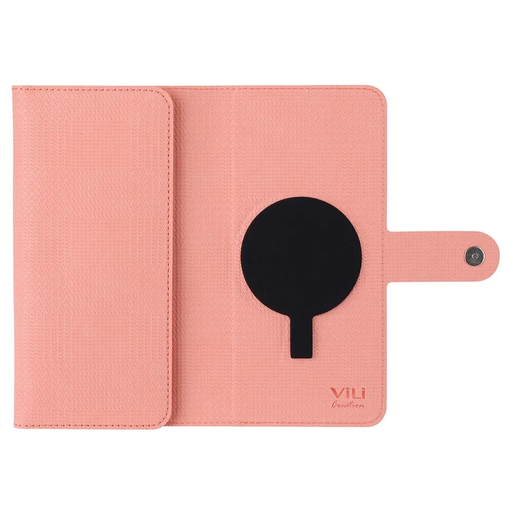 VILI GHA Series For Samsung Galaxy S23 FE Case RFID Blocking Wallet Phone Cover Magnetic Case - Pink - 4