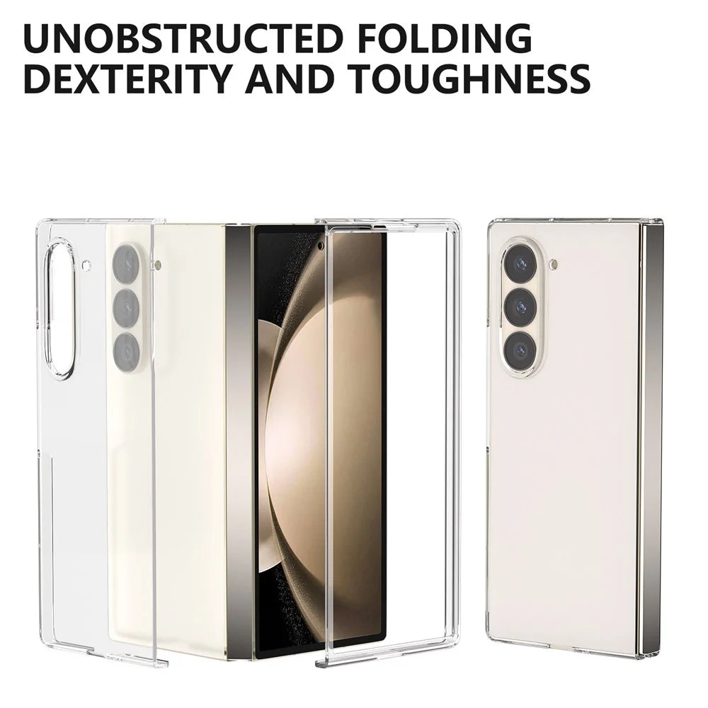For Samsung Galaxy Z Fold6 5G PC Case Anti-scratch Clear Folding Phone Cover - 2