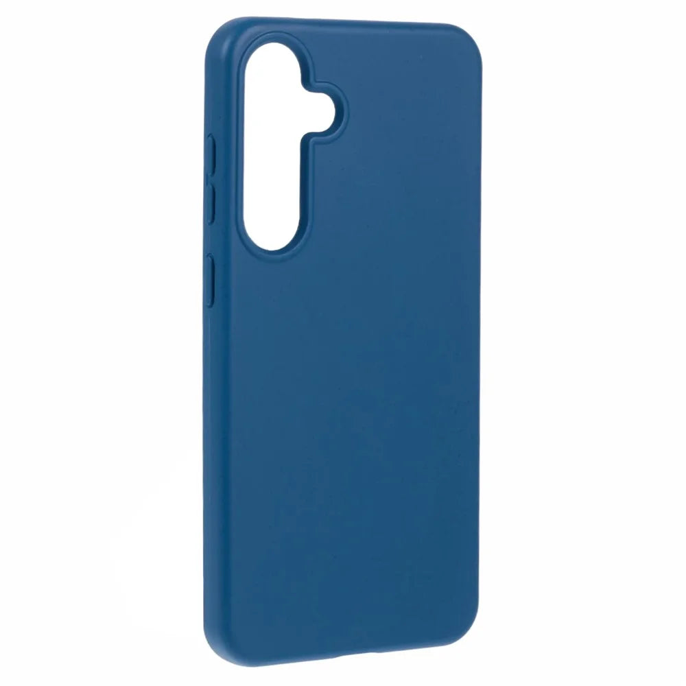 For Samsung Galaxy S24 Case Biodegradable Wheat Straw+TPU Eco-friendly Back Phone Cover - Blue - 3