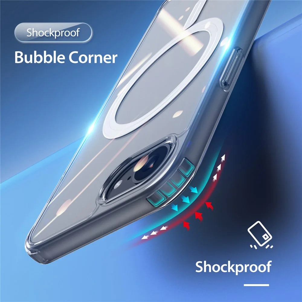 DUX DUCIS Clin Series Phone Case for iPhone 17e / 16e Clear Case Compatible with MagSafe PC + TPU Phone Cover - 7