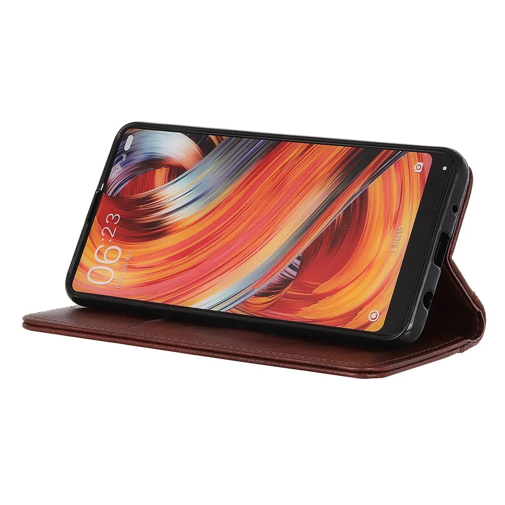 For Google Pixel 10 Pro / 10 / 9 Pro / 9 Cell Phone Case Split Leather Drop-Proof Cover with Wallet Stand - Brown - 3