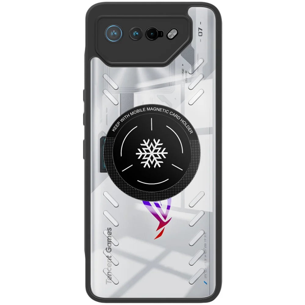 IMAK UX-9A Series for Asus ROG Phone 7 5G / Phone 7 Ultimate 5G / Phone 7 Pro Case Clear PC+TPU Heat Dissipation Phone Shell - 5