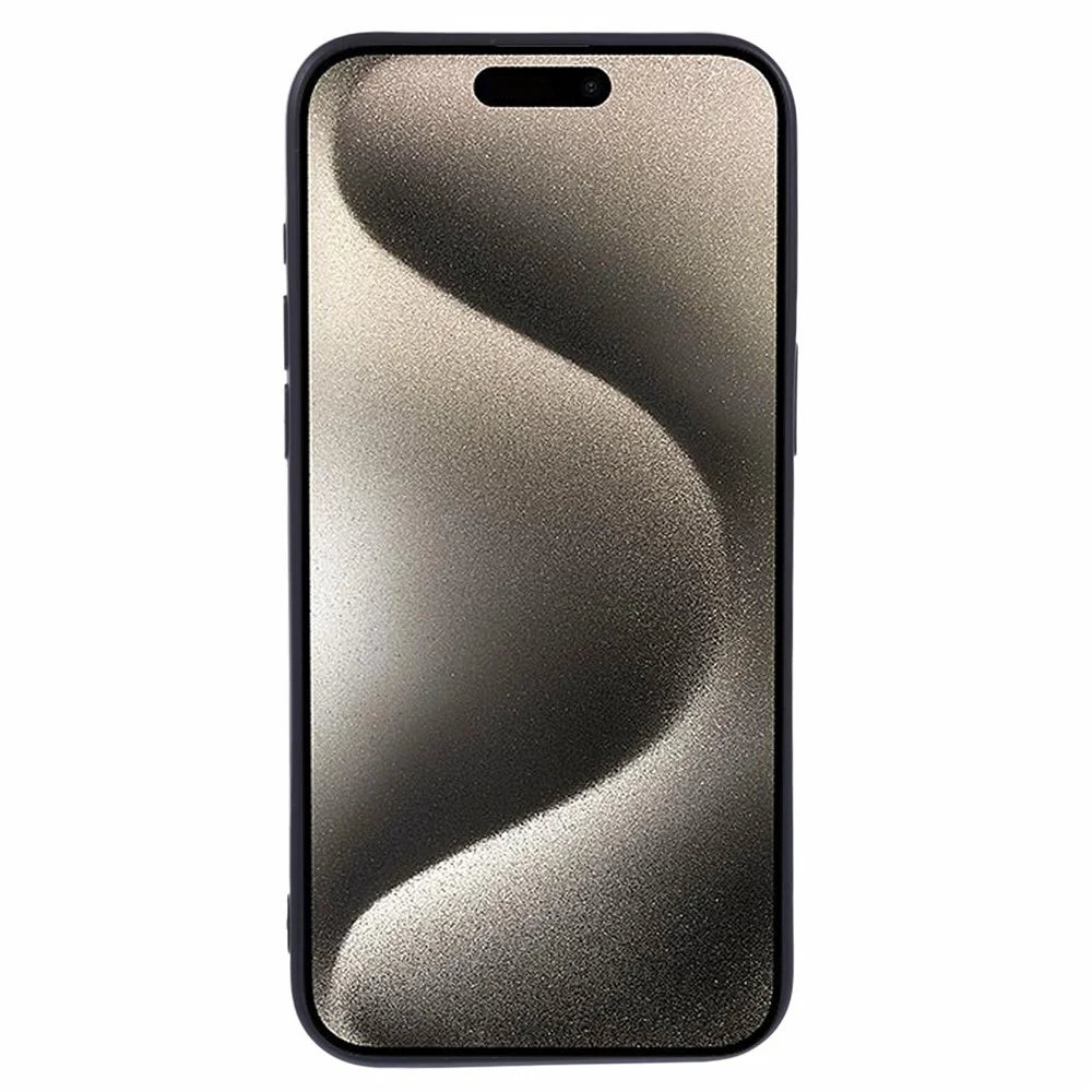 JTW Series For iPhone 15 Pro Max Shock-Absorbent TPU Case Down Jacket Design Phone Protector - Black - 2