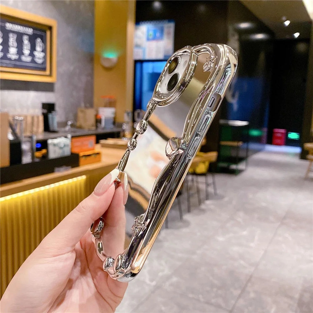 For iPhone 15 TPU Case Electroplating Mirror Plating Phone Cover - 2