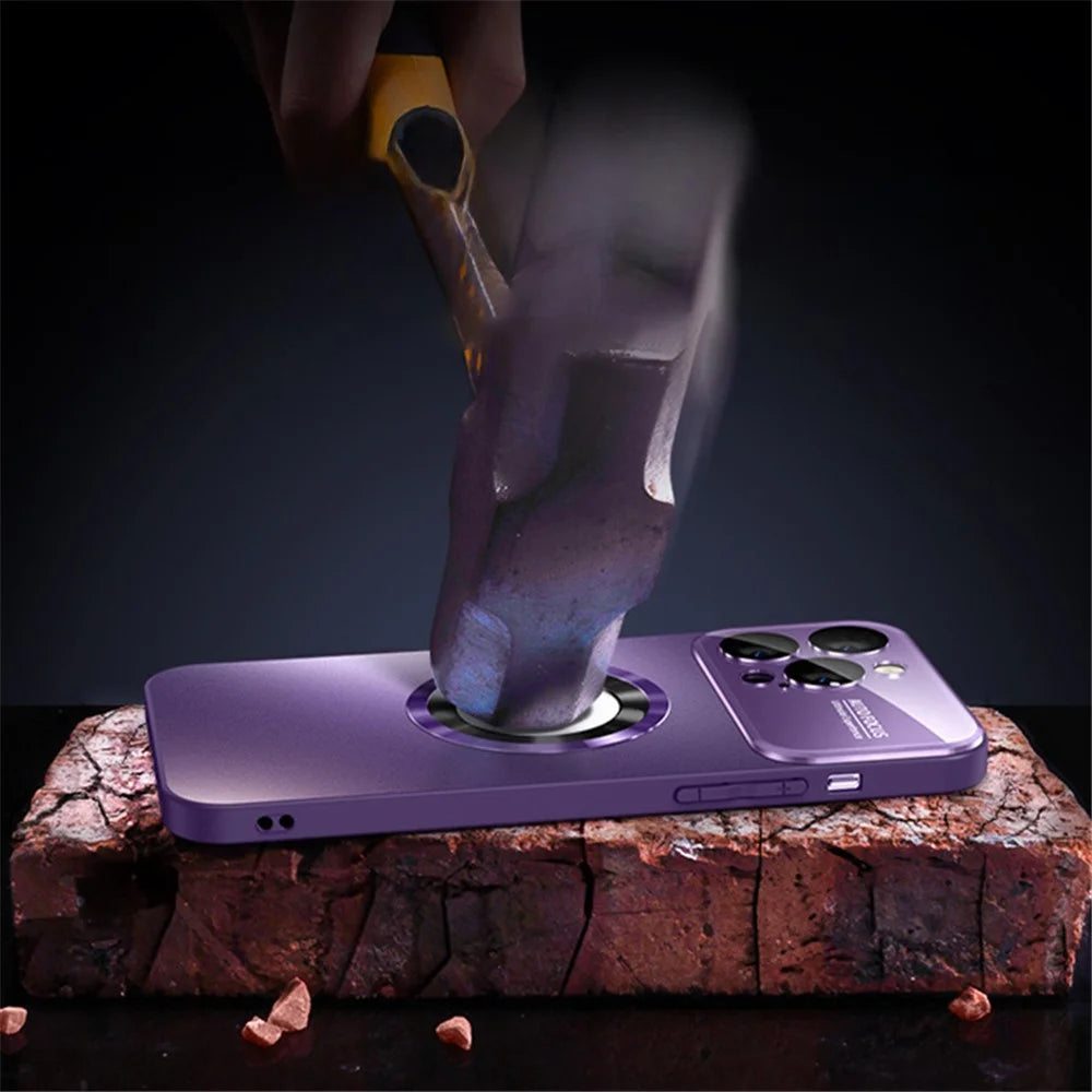 For iPhone 12 Pro Case Compatible with MagSafe Slim PC Phone Shell - Titanium Grey - 7