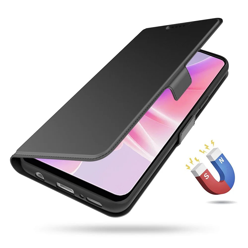 For Nothing Phone (2a) Plus / Phone (2a) Case Folding Stand PU Leather Shock-Absorbent Phone Cover - Black - 4