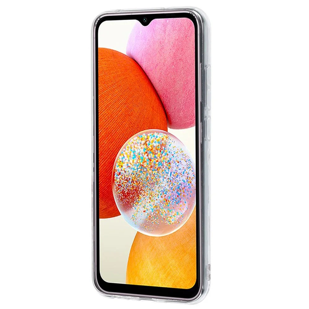 For Samsung Galaxy A14 5G / 4G Soft TPU Case Pattern Printing Slim Phone Cover - Peony - 2