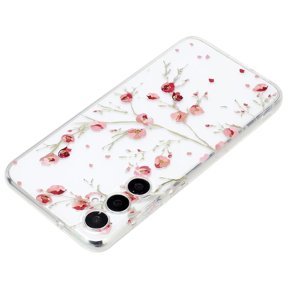 For Samsung Galaxy A55 5G Case Pattern Printing Protective Soft TPU Phone Cover - Flower - 3
