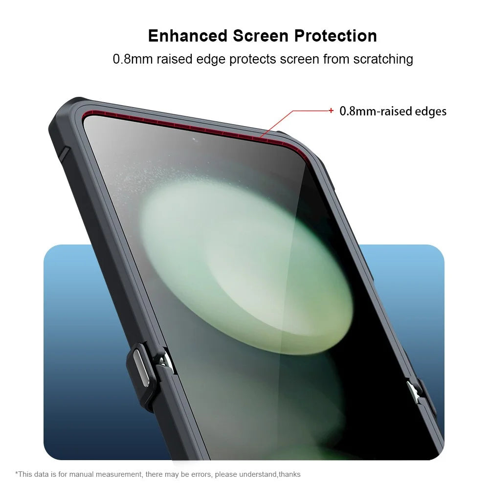 XUNDD For Samsung Galaxy Z Flip7 FE 5G / Z Flip6 5G Case TPU Frame Acrylic Phone Cover Built-In Tempered Glass Film - 4