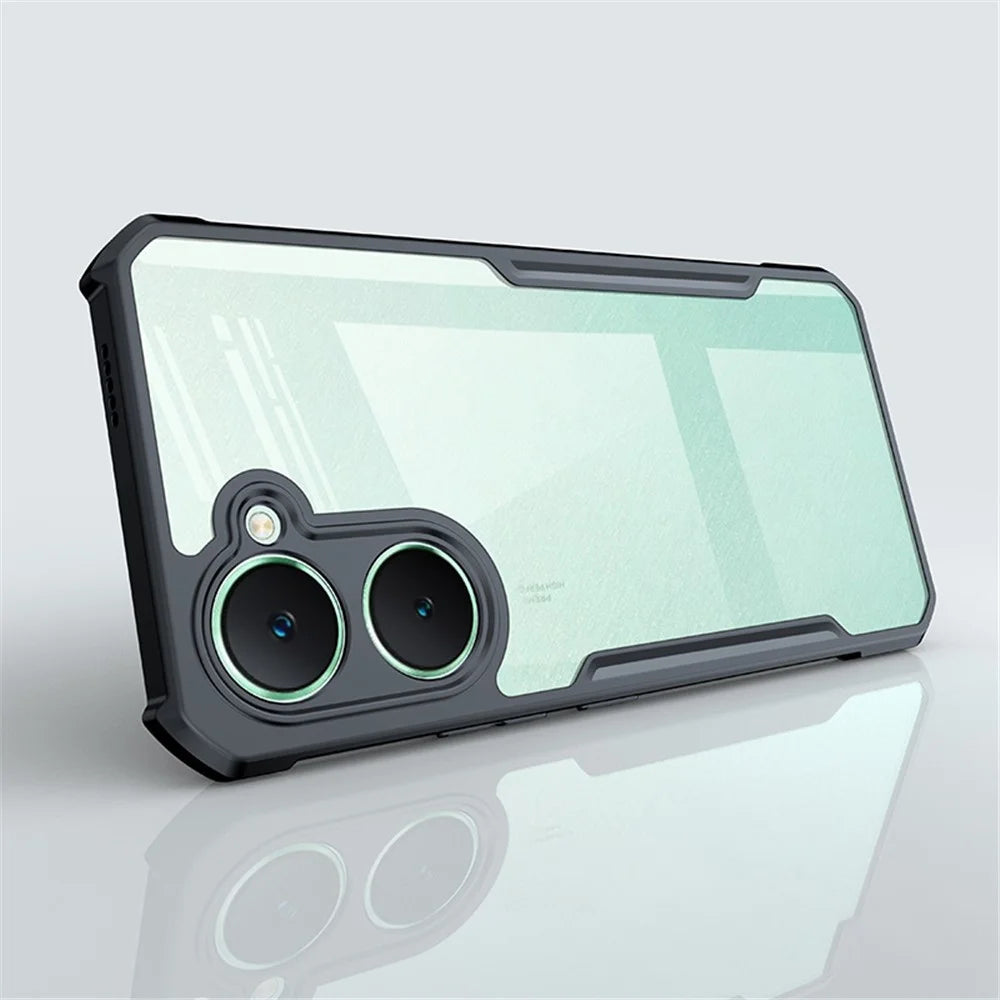 XUNDD For vivo Y03 Case TPU+Acrylic Transparent Protective Phone Cover - 2