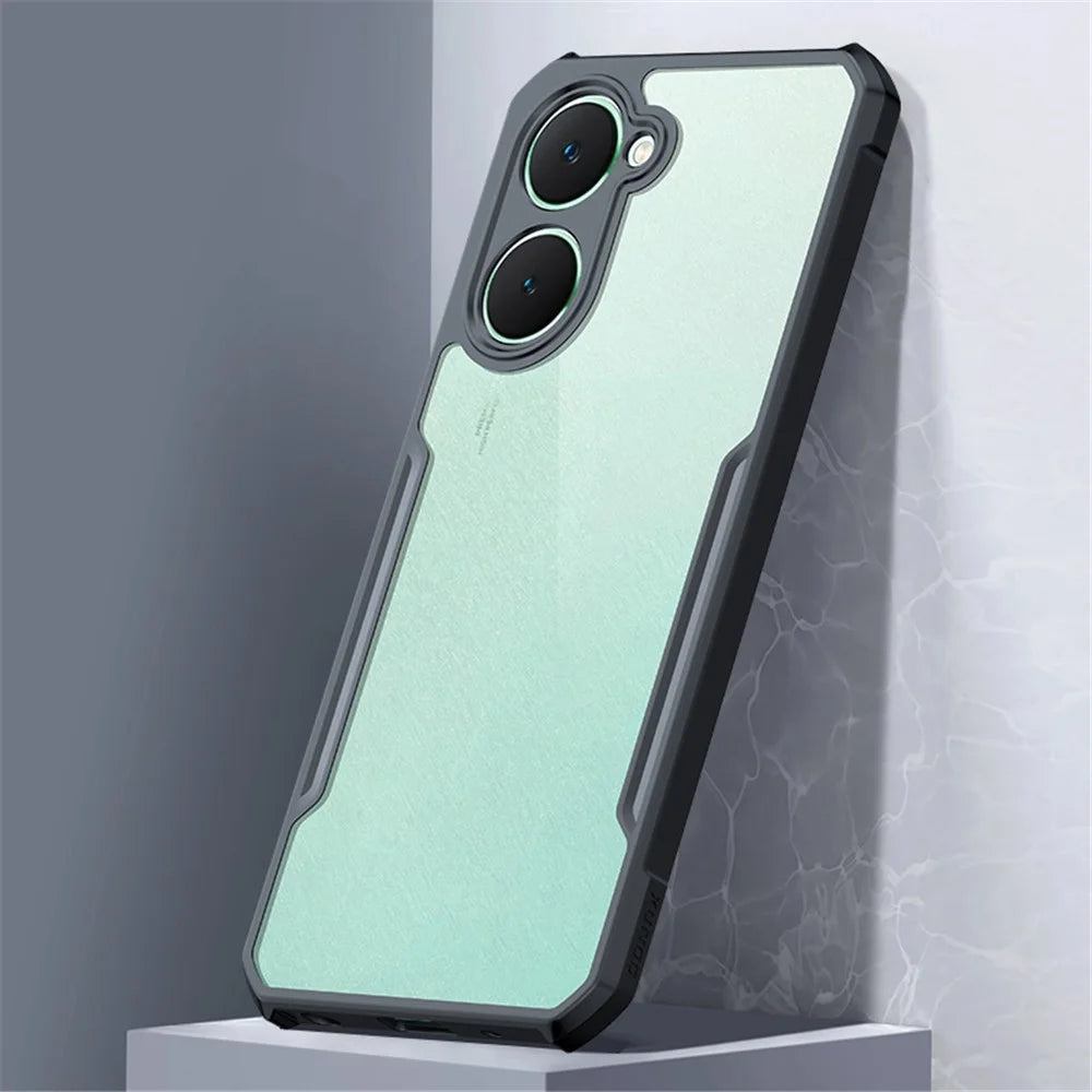 XUNDD For vivo Y03 Case TPU+Acrylic Transparent Protective Phone Cover - 4