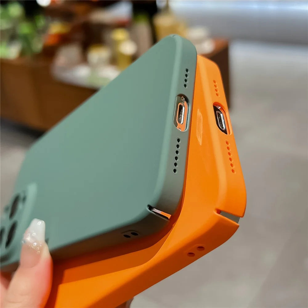 For iPhone 12 Pro Case Hard Plastic Rubberized Phone Cover Precise Cut-outs Protection - Orange - 3