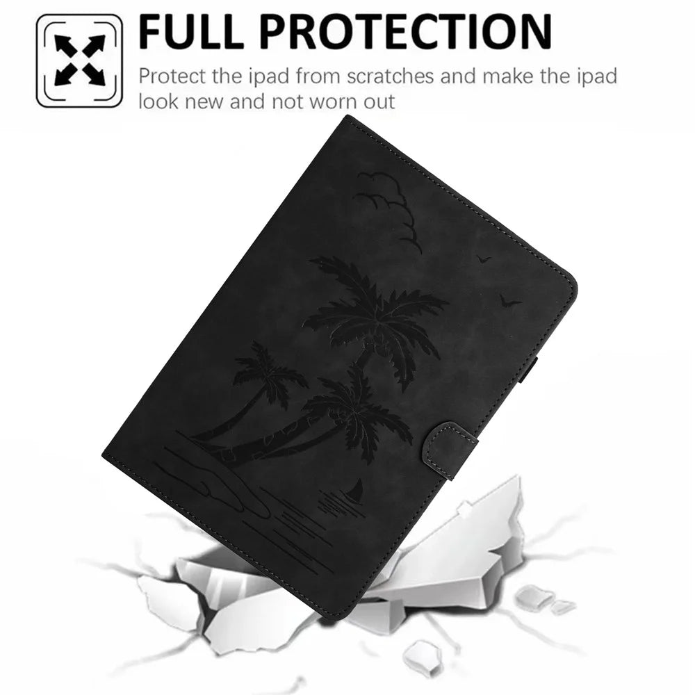 For iPad 10.2 (2020) / (2019) / iPad Air 10.5 inch (2019) / iPad Pro 10.5-inch (2017) Case PU Leather Cover Card Slots Stand - Black - 5