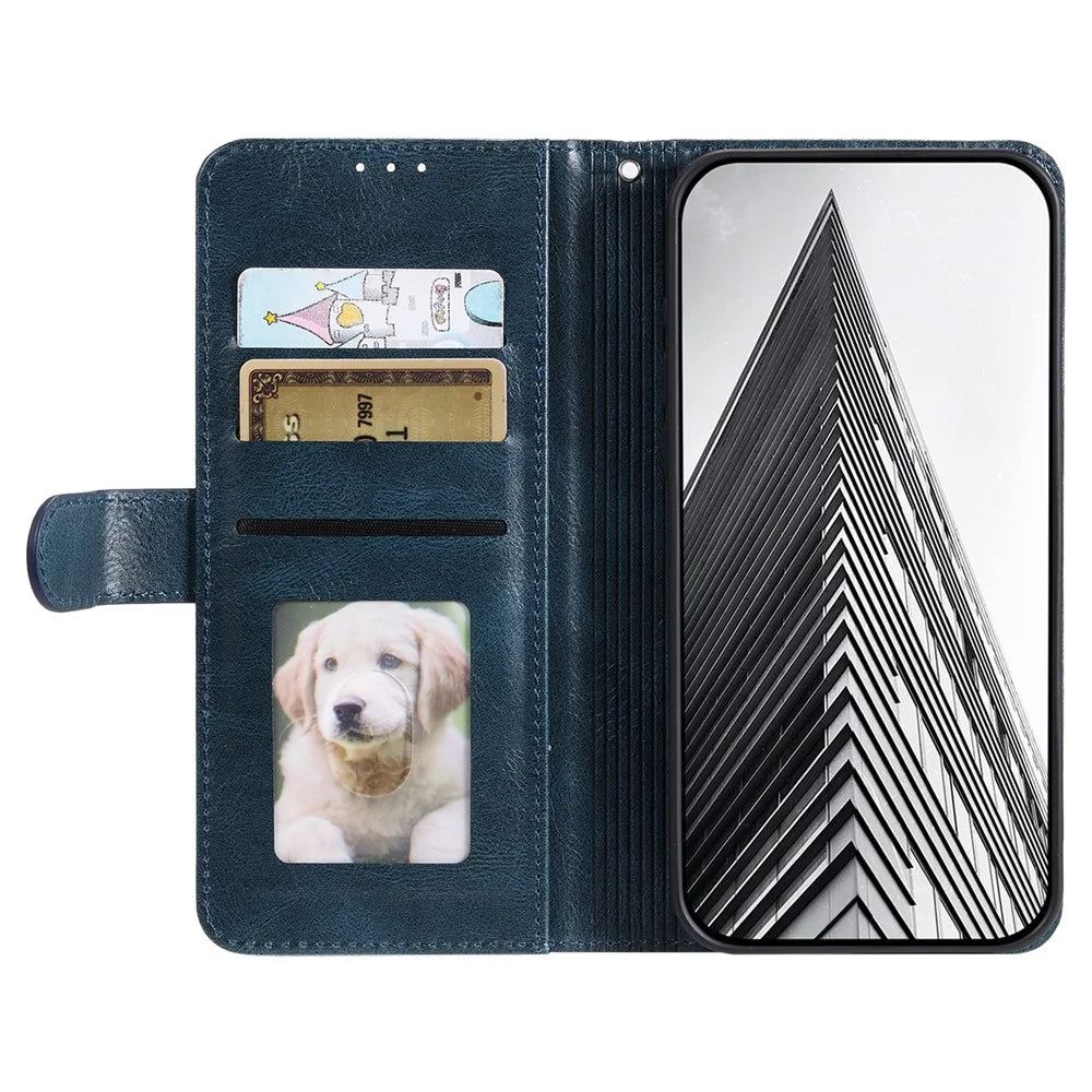 013 Style For iPhone 14 Case Leather 6 Card Holders Phone Wallet Cover - Blackish Green - 2
