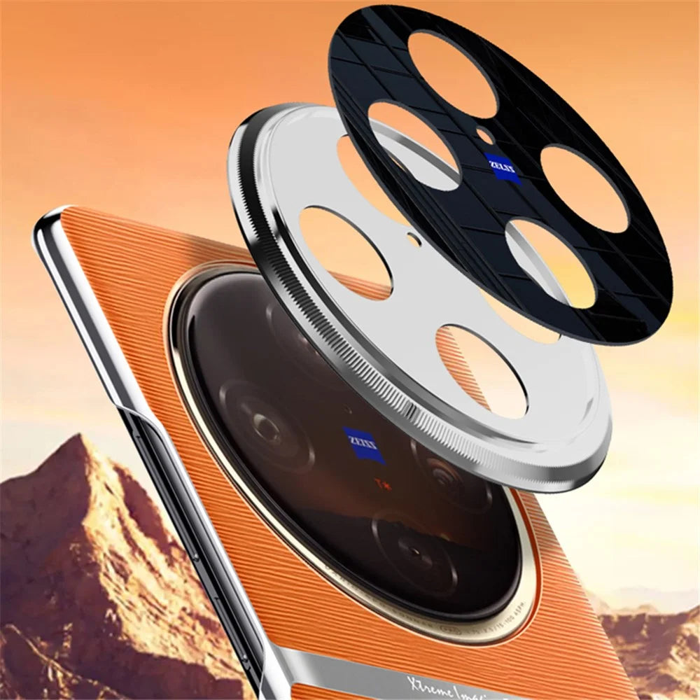 For vivo X100 Pro 5G Case Shockproof Acrylic + PC + PU Leather Phone Shell - Orange - 2