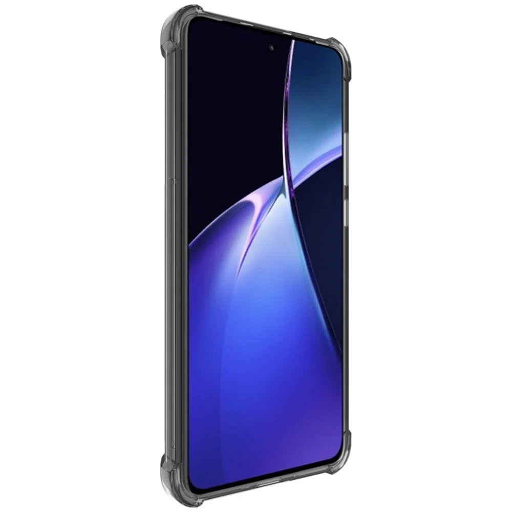 IMAK For Oppo K12 / OnePlus Nord CE4 5G TPU Phone Cover Drop Protection HD Clear Phone Case - Transparent Black - 3