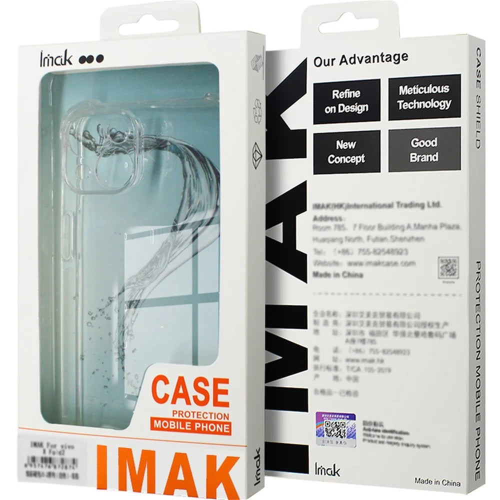 IMAK For Oppo K12 / OnePlus Nord CE4 5G TPU Phone Cover Drop Protection HD Clear Phone Case - Transparent Black - 6
