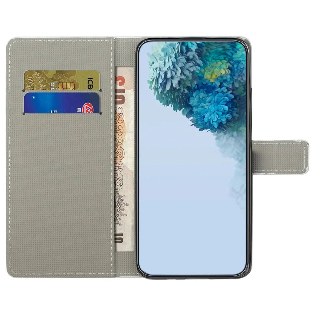 For Samsung Galaxy M15 5G / F15 5G Pattern Printing Case Flip Leather Phone Cover with Wallet - Owls Sticker - 2