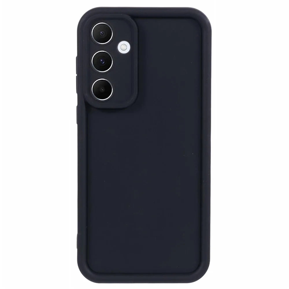 For Samsung Galaxy A35 5G Case Fingerprint-free TPU Phone Back Cover Anti-drop Phone Shell - Black - 1