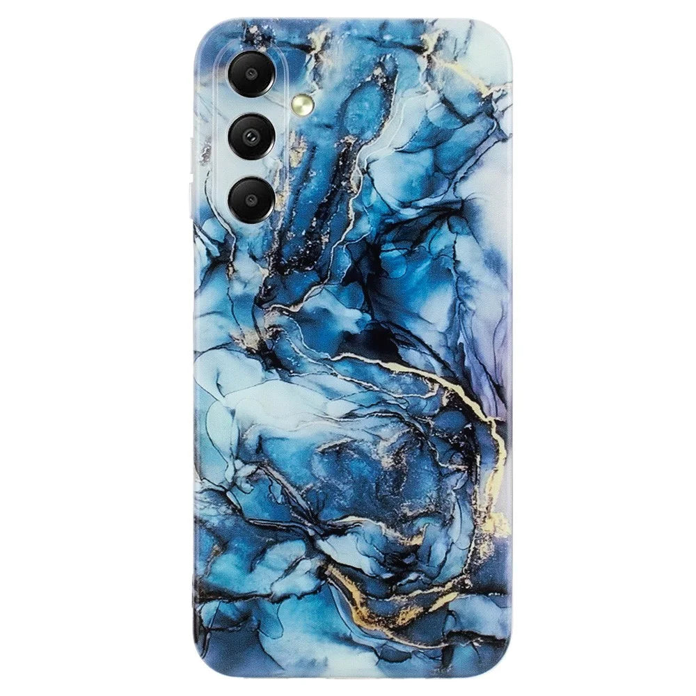 For Samsung Galaxy A25 5G (Global) (161.0 x 76.5 x 8.3mm) Case Marble Pattern Printing TPU Phone Cover - Grey - 1