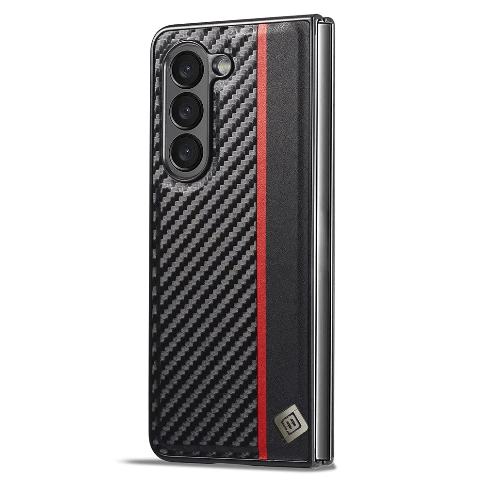 LC.IMEEKE For Samsung Galaxy Z Fold6 5G Case Leather+EVA+TPU Phone Cover Mobile Accessories - 2