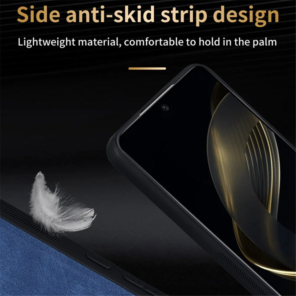 AZNS For Samsung Galaxy M55 5G / C55 5G / F55 5G Case Slim Soft TPU + PU Leather Back Cover - Brown - 6