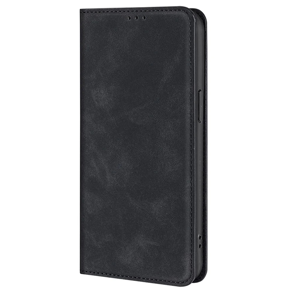 For Infinix Note 40 Case PU Leather Phone Card Slots Cover Skin-Touch Feeling - Black - 7