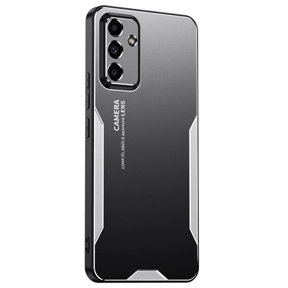 For Samsung Galaxy M55 5G / C55 5G / F55 5G Case Aluminum Alloy+PC+TPU Military Drop Protection Phone Cover - Silver - 1