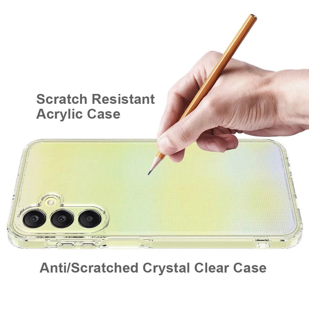 For Samsung Galaxy M15 5G / F15 5G Clear Case TPU+Acrylic Anti-Scratch Phone Cover - 2