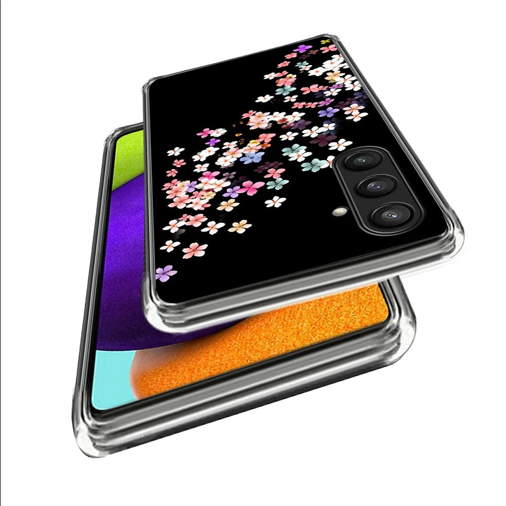 For Samsung Galaxy A34 5G Case Anti-Scratch Pattern Printing TPU Phone Cases - Floral - 2