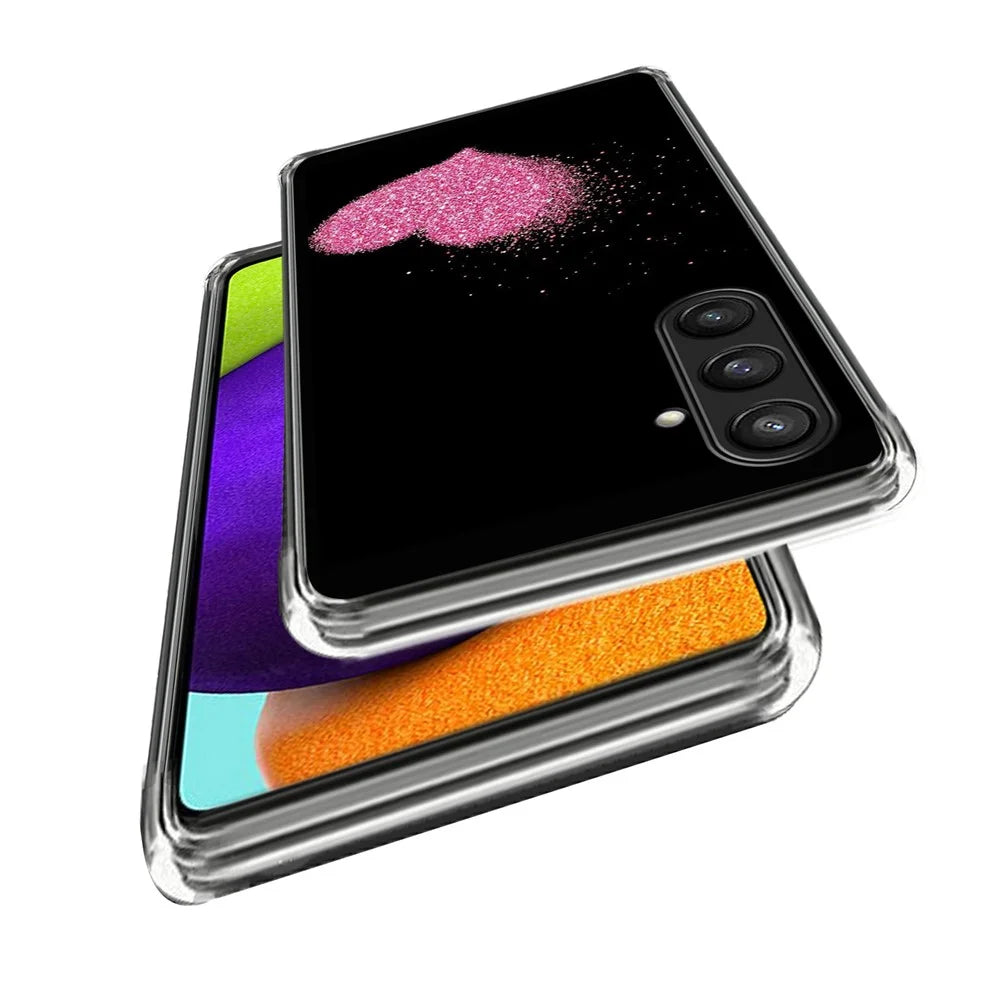For Samsung Galaxy A05s 4G Case Pattern Flexible TPU Shock Absorption Phone Cover - Heart - 2