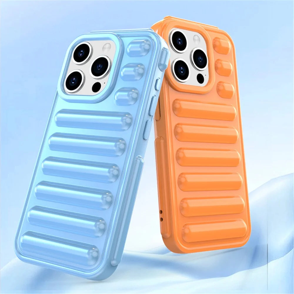 Capsule Series for iPhone 14 Pro Max Case Ribbed Shock Absorption TPU Phone Cover - Black - 5
