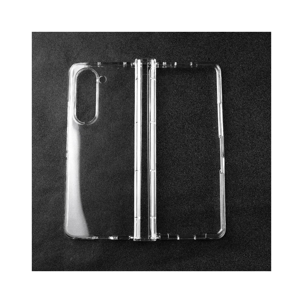For Samsung Galaxy Z Fold6 5G Clear Case 3-Piece Hard PC Anti-Scratch Phone Cover - 1