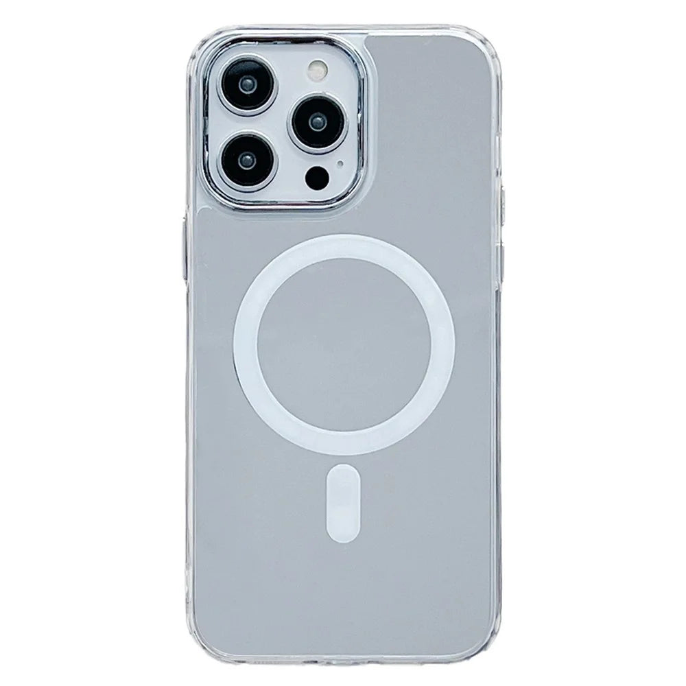 For iPhone 13 Pro Phone Case TPU+PC+Acrylic Phone Cover Compatible with MagSafe - 1