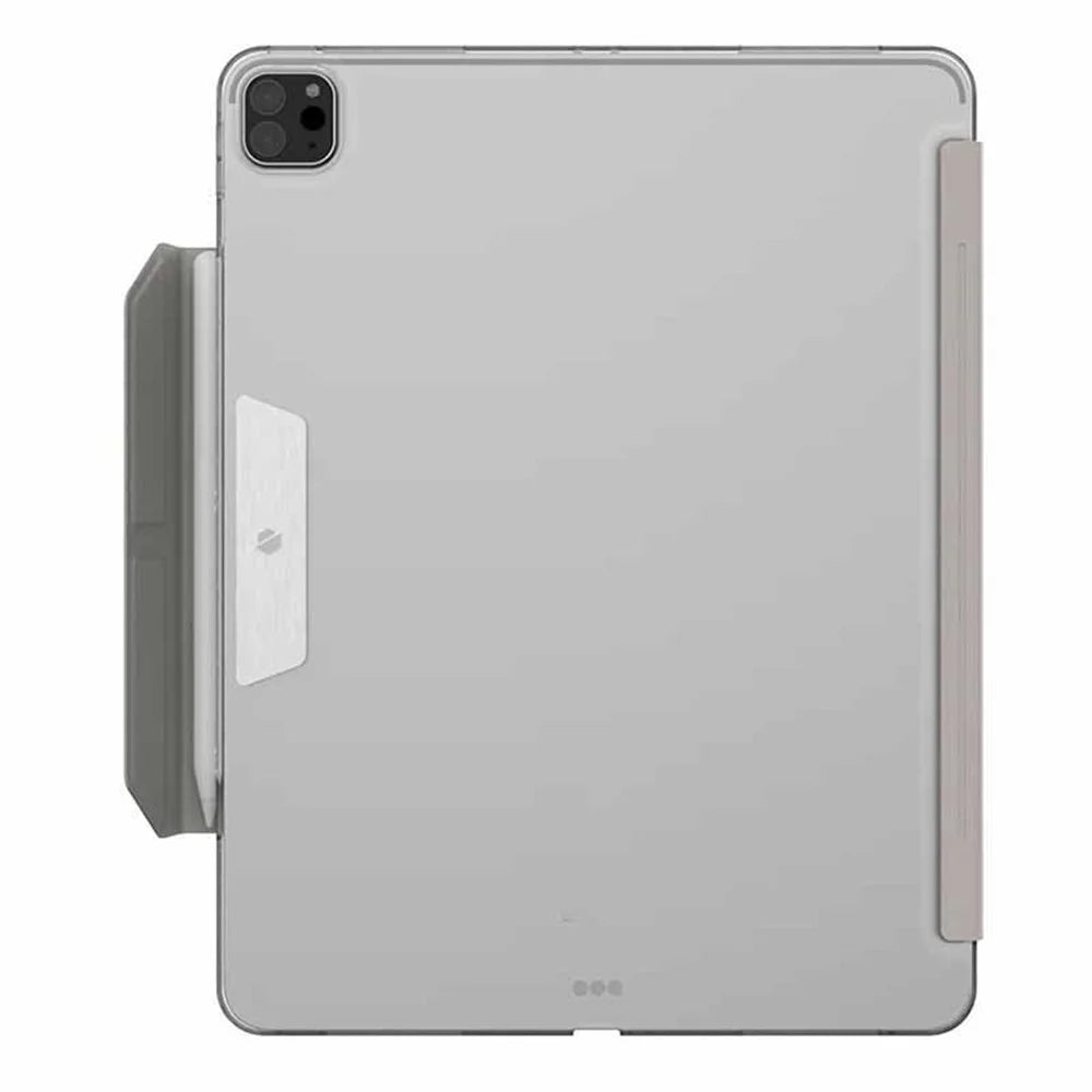 JTLEGEND For iPad Pro 13 (2025) / 13 (2024) Stand Case Anti-Scratch PU Leather Tablet Cover with Pencil Holder - Grey - 3