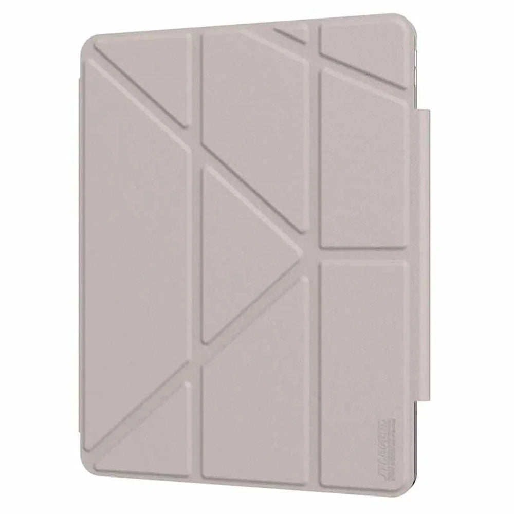 JTLEGEND For iPad Pro 13 (2025) / 13 (2024) Stand Case Anti-Scratch PU Leather Tablet Cover with Pencil Holder - Grey - 4