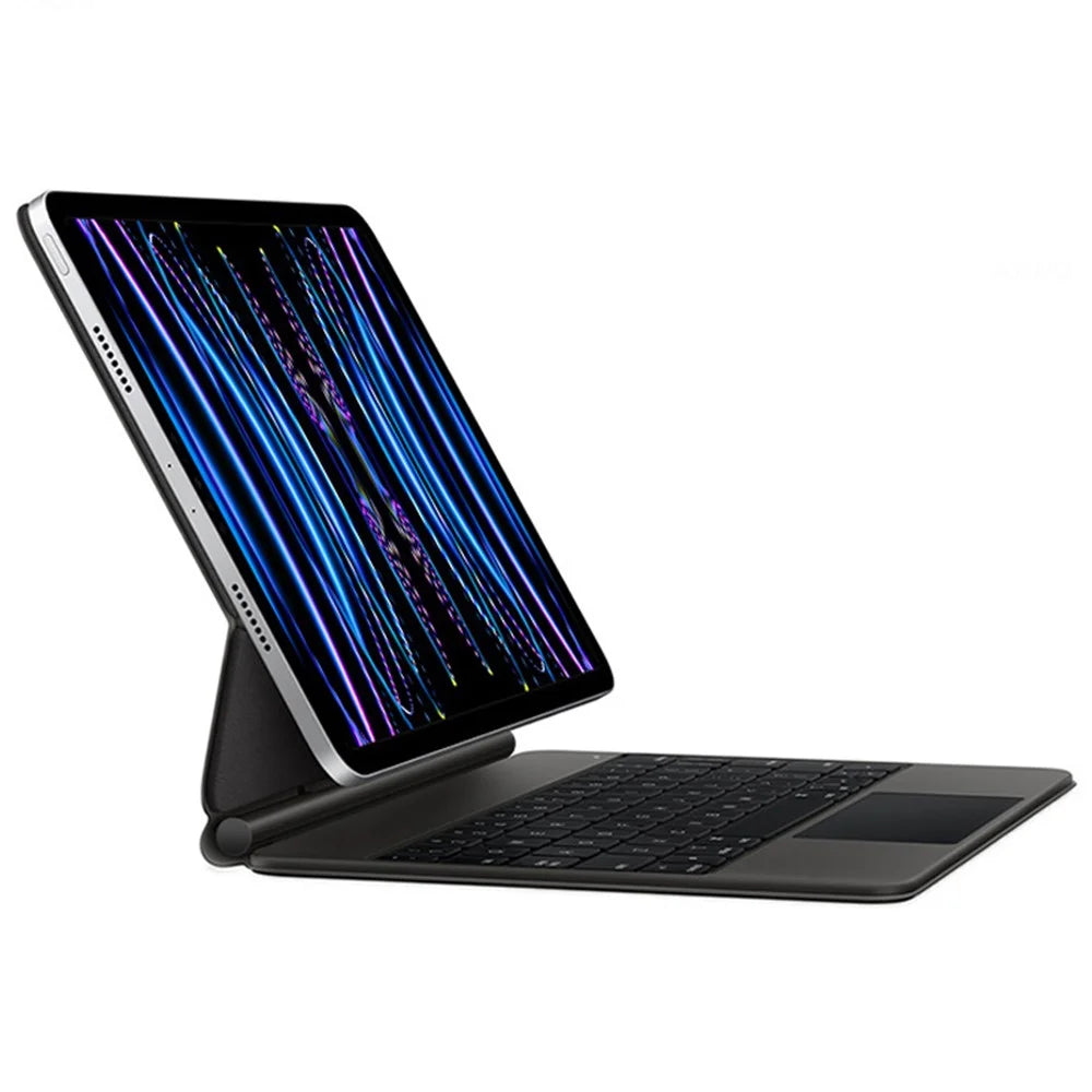For iPad Air 11 (2026) / (2025) / (2024) / Air (2022) / (2020) / Pro 11 (2022) / (2021) / (2020) / (2018) Magnetic Floating Bluetooth-compatible Keyboard Leather Case - Black - 7