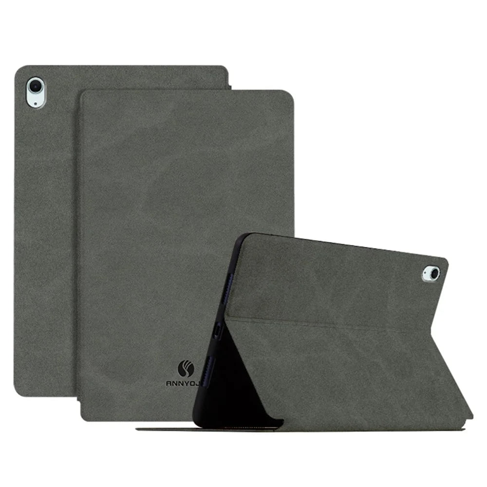 ANNYOJO For iPad Air 11 (2026) / (2025) / (2024) / iPad Air (2022) / (2020) Case Stand PU Leather Tablet Cover - Grey - 1
