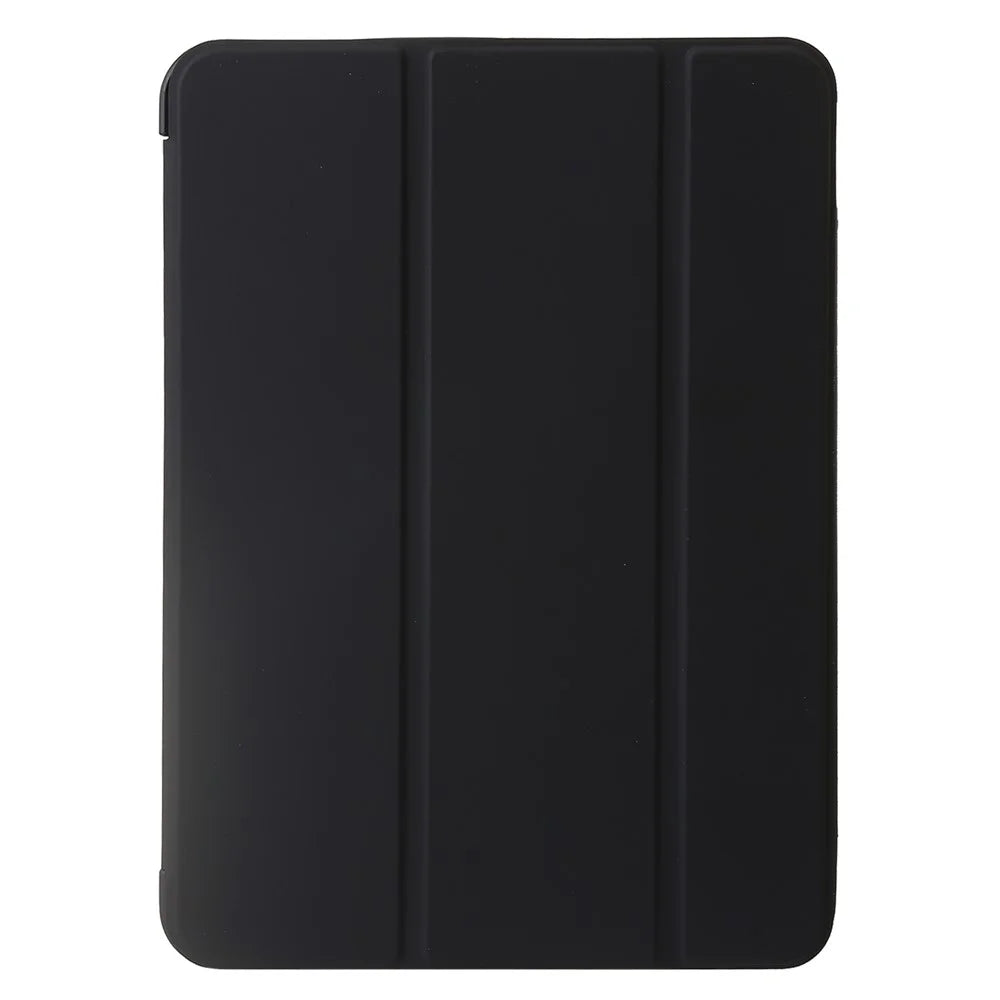 For iPad Air 13 (2026) / (2025) / (2024) Leather Case Inner Silicone Tablet Cover with Tri-Fold Stand - Black - 6