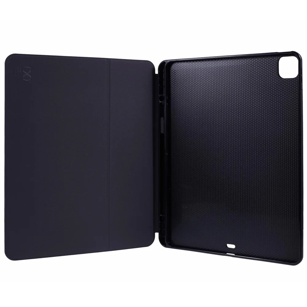 X-LEVEL For iPad Air 13 (2026) / (2025) / (2024) Smart Case Stand Leather Tablet Cover with Pencil Holder, Auto Wake / Sleep - Black - 4