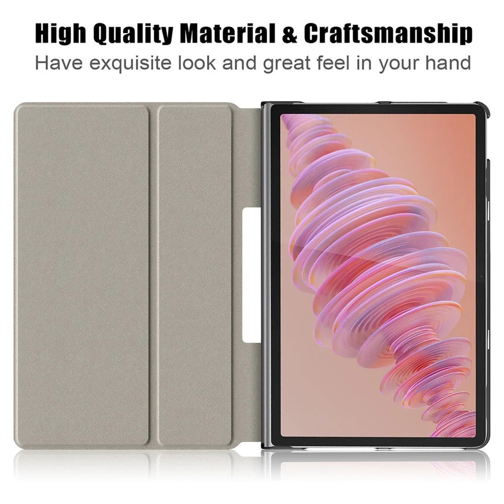 For Lenovo Tab Plus 11.5-inch TB351FU Case Heat Dissipation Stand Leather Tablet Cover - Black - 5