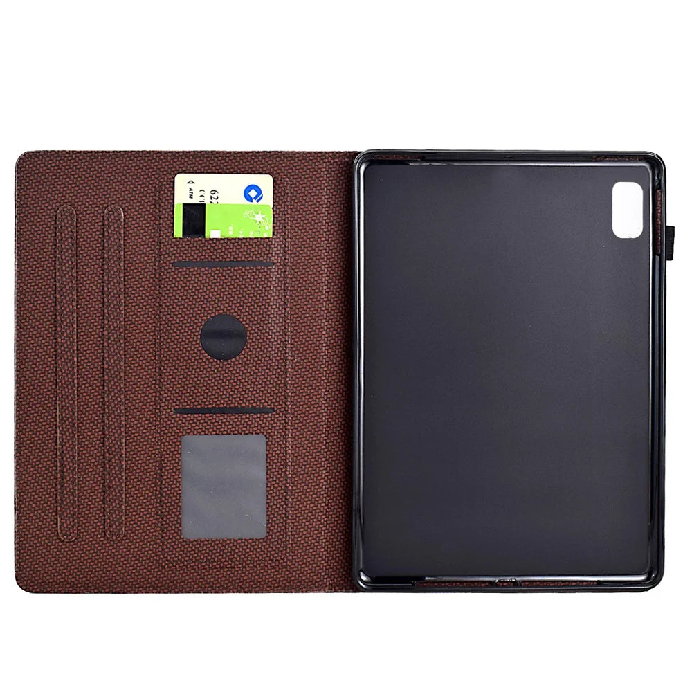 For Lenovo Xiaoxin Pad Plus (2023) / Tab P11 Gen 2 TB-350 Case PU Leather Tablet Stand Cover - Brown - 2