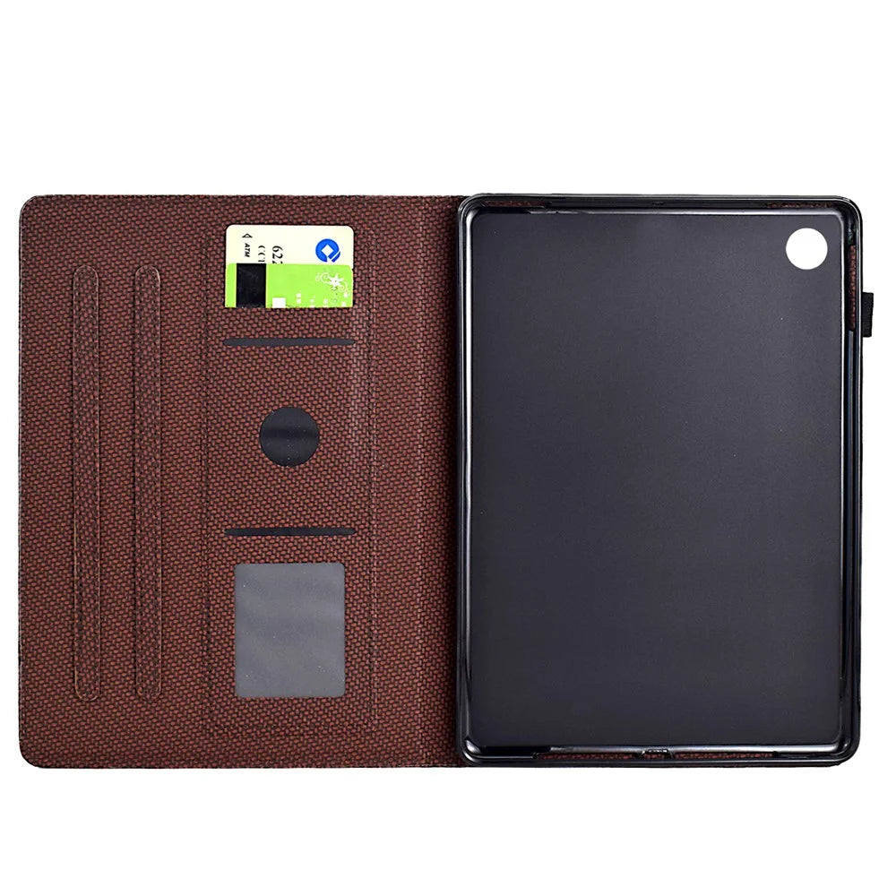 For Lenovo Tab M10 Plus (3rd Gen) Case Full Protection PU Leather Tablet Cover - Brown - 2